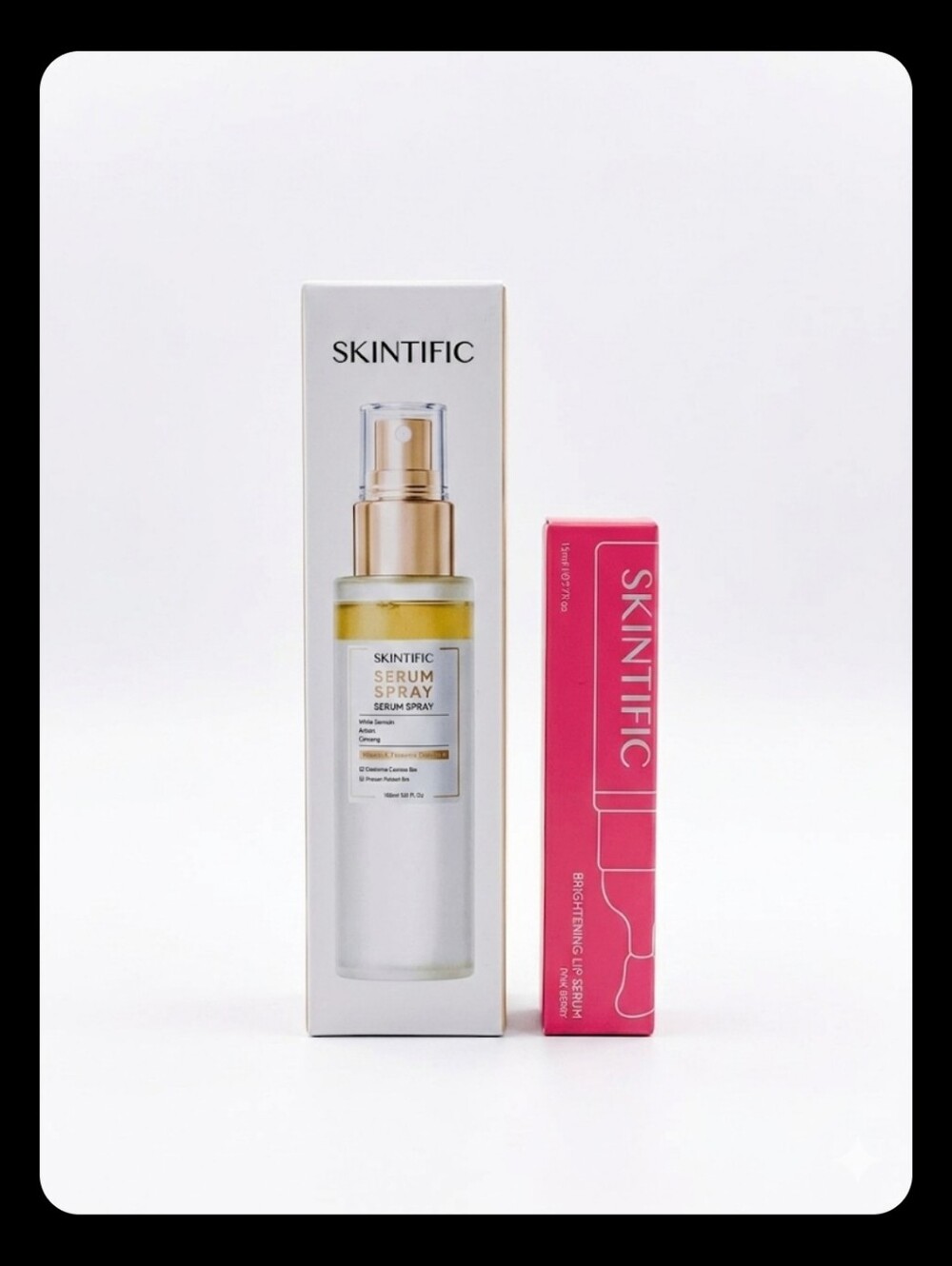 Skintific Brightening Lip Serum and Facial Serum Spray Bundle, NWT